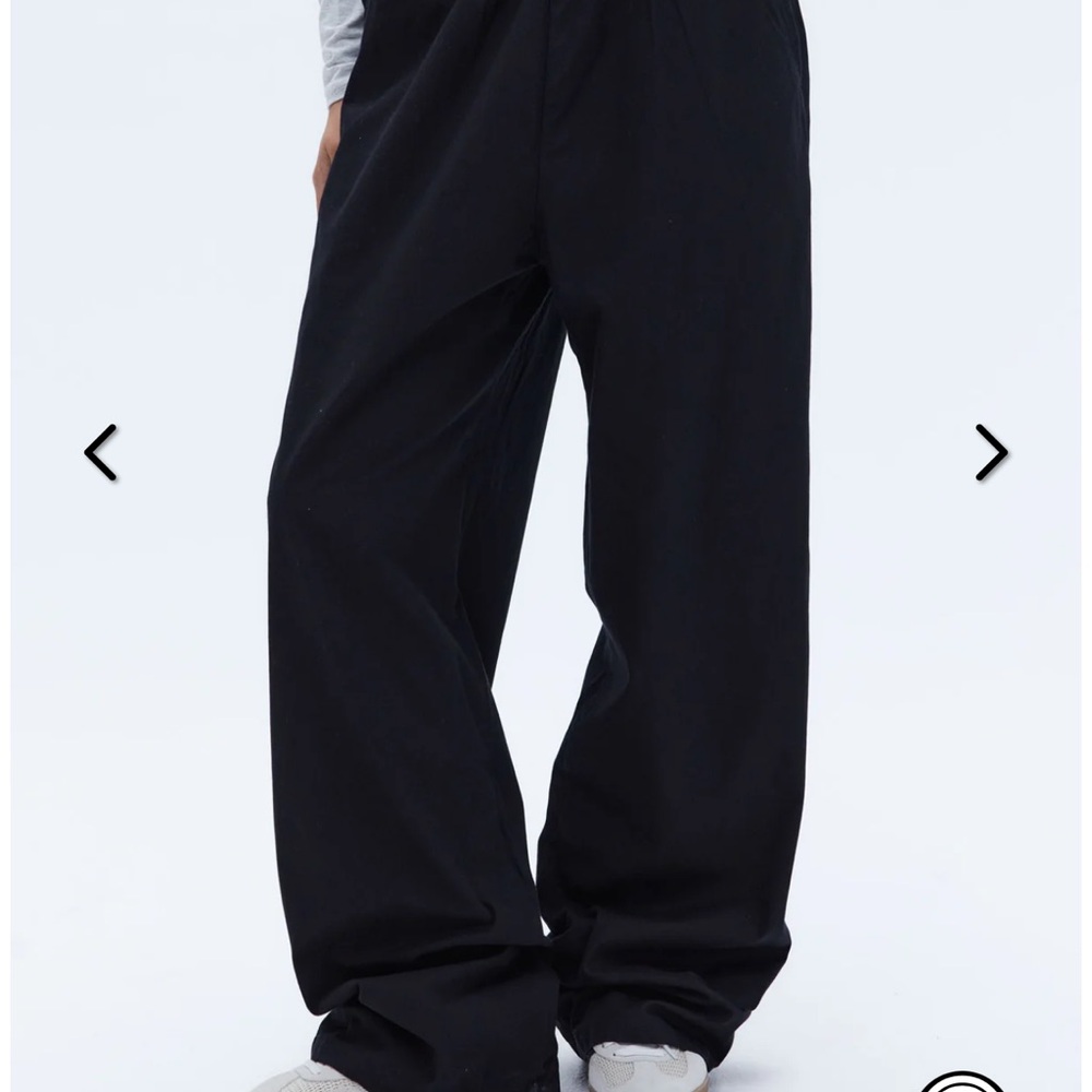 Adanola Black Wide-Leg Pants
